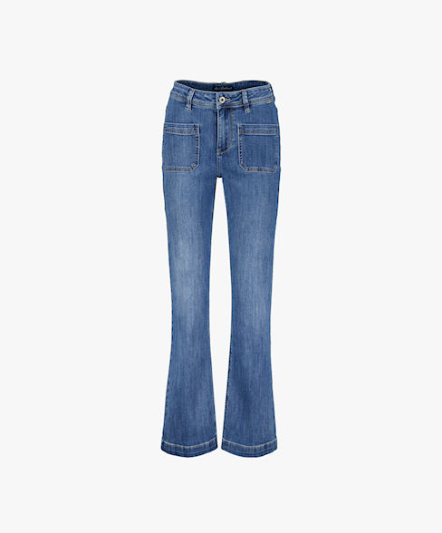 Colette Denim Front Pocket Mid Stone