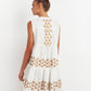 Sleeveless Dress Arrow White/Gold