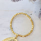 Tibet Shell Bracelet Gold