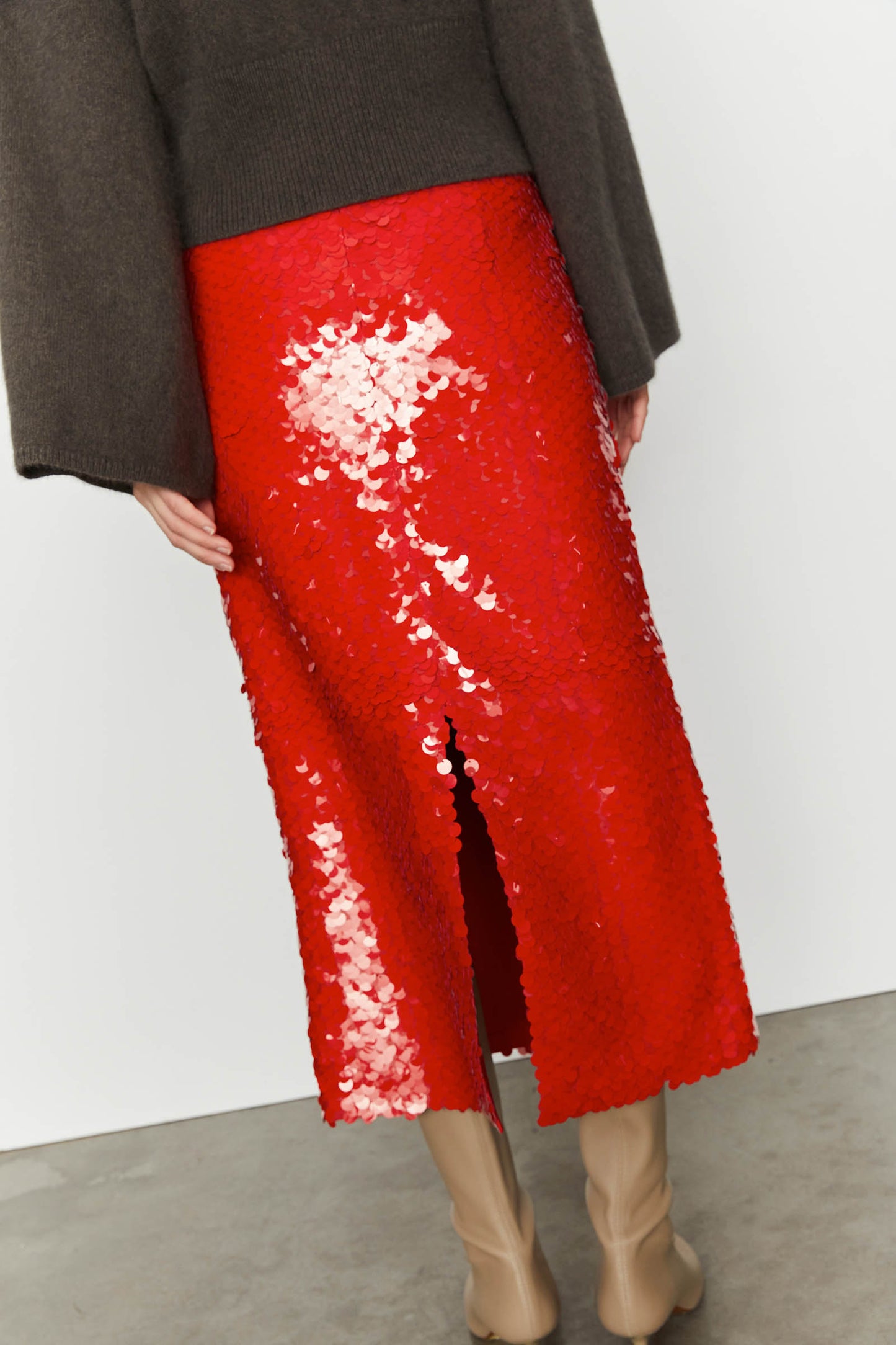 Sequin Midi Skirt
