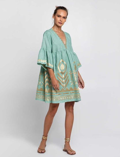 Dress Short Feather Bell 1114