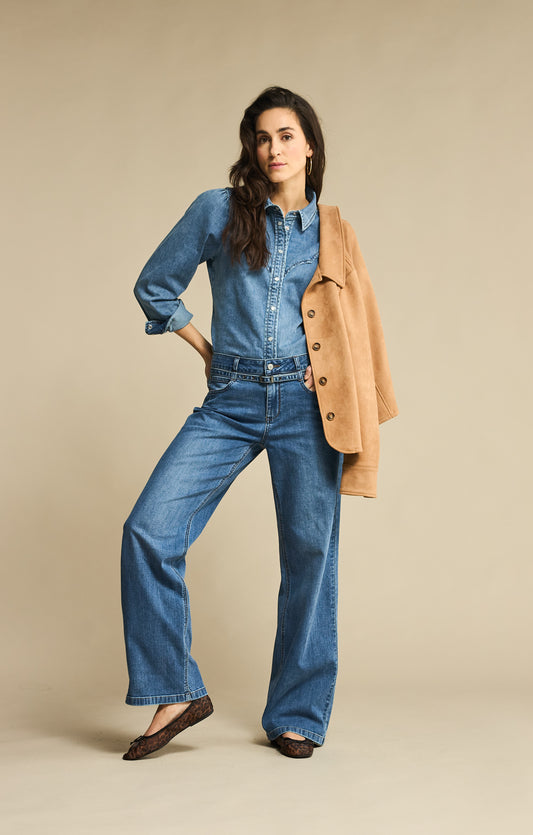 Victoria Blouse Denim