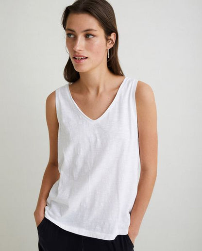 Cotton V-Neck Vest
