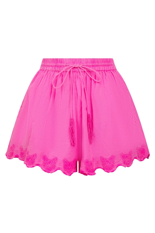 Lux Neon Fuchsia Shorts