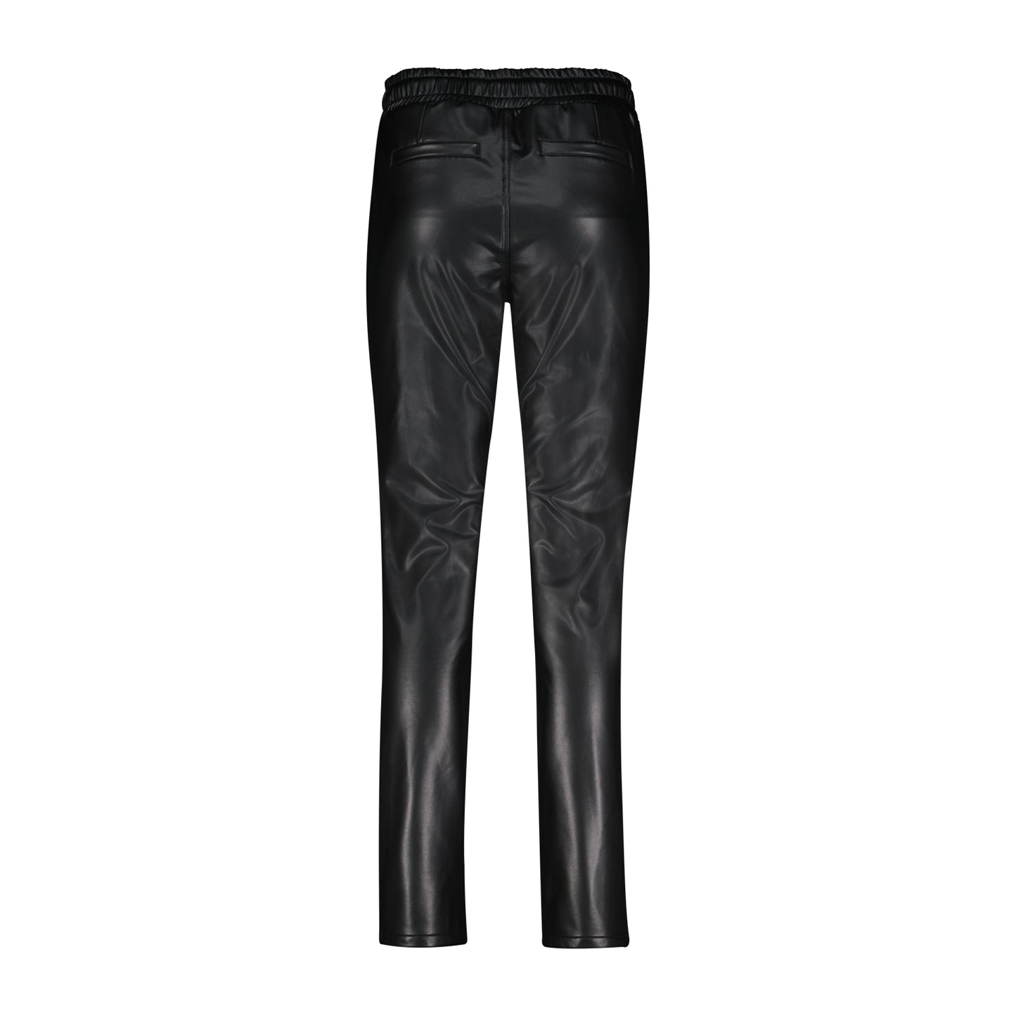 Tessy Faux Leather Joggers Black