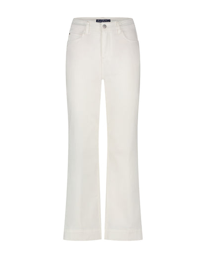 Conny White High Rise Wide Length Jeans