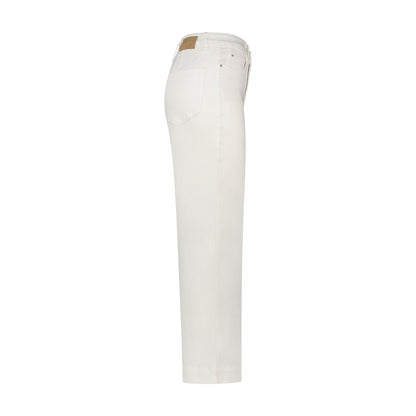 Conny White High Rise Wide Length Jeans
