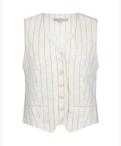 Stripe Linen Waistcoat