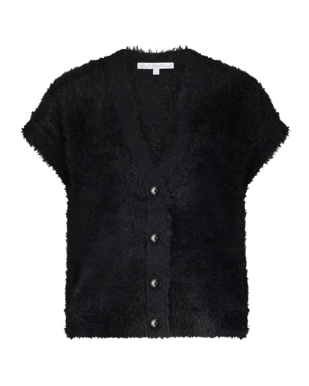 Sleeveless Fuzzy Cardigan