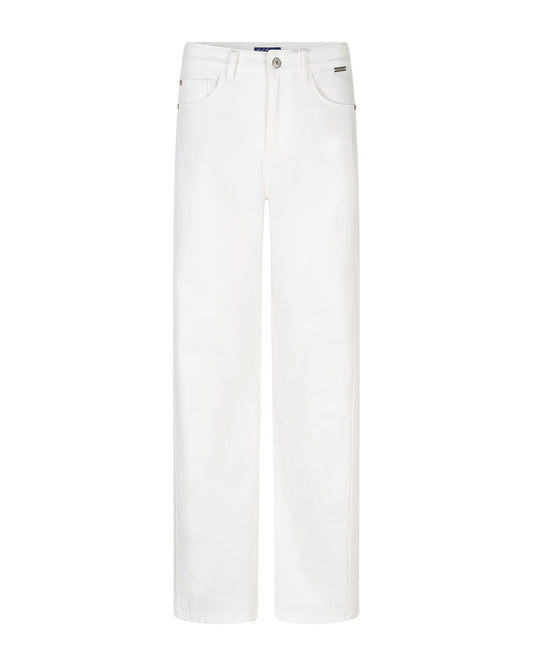 Claudette Slanted Seams Offwhite