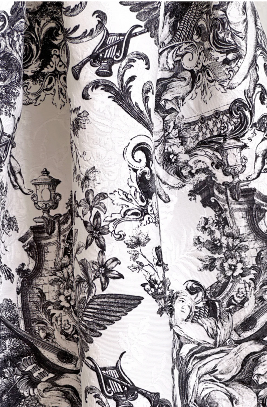 White Luna Toile Skirt