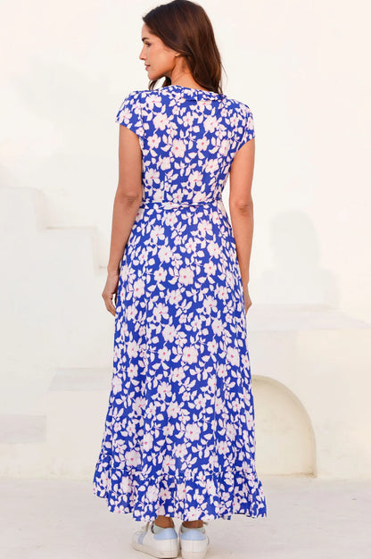 Demi Wrap Dress Blue