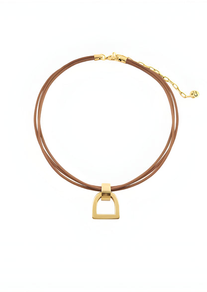 Stirrup Leather Necklace