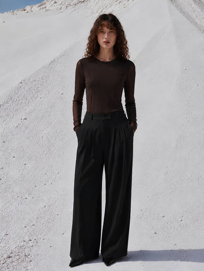 Sheer Sleeve Top