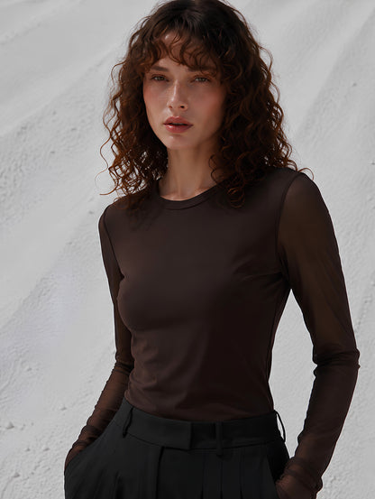 Sheer Sleeve Top