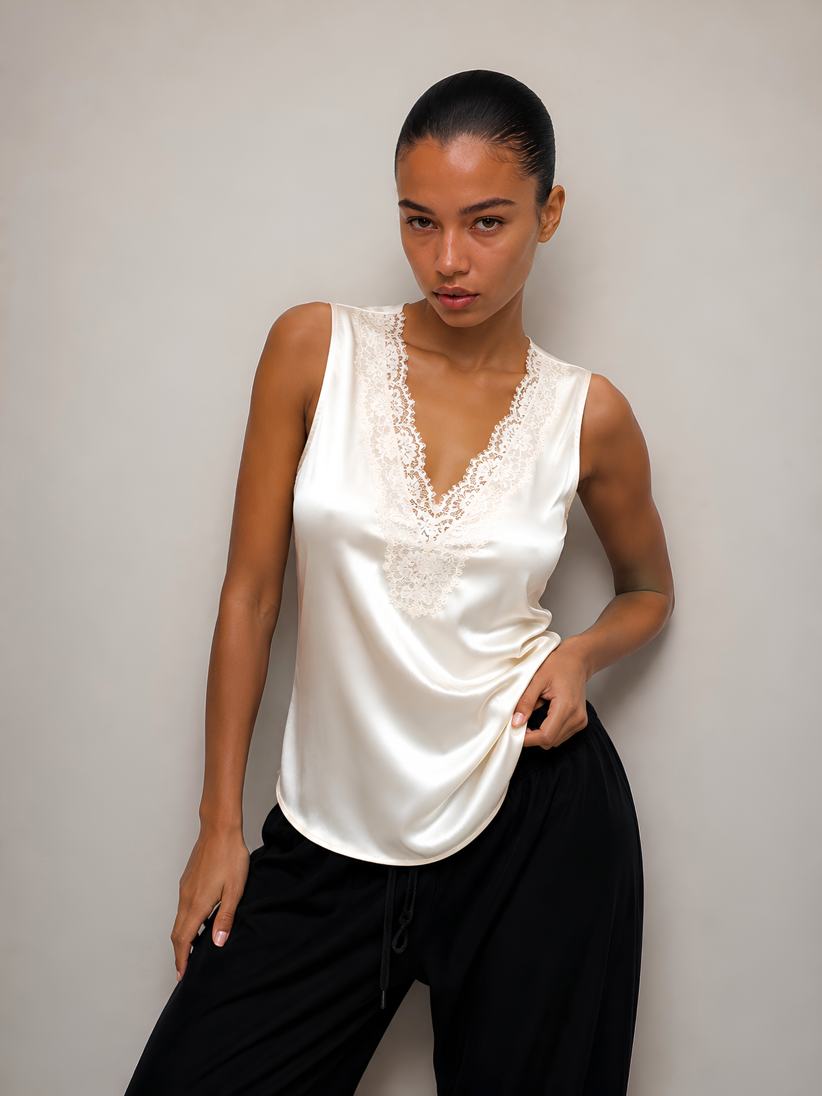 Jade Silk Top