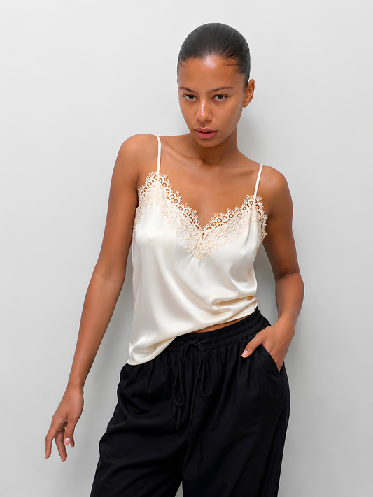 Jade Lace Strap Top