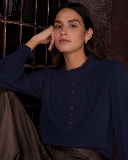 Frill Neck Blouse