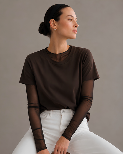 Tela Sheer Top