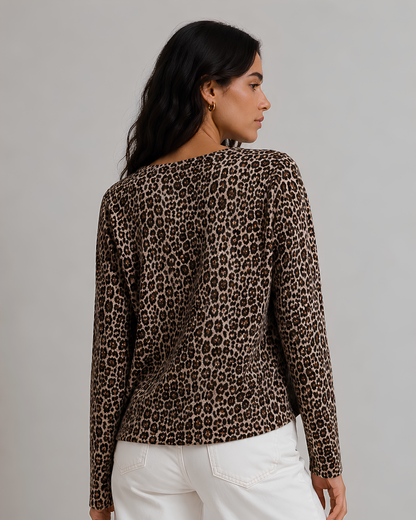 Sweet Animal Print Top