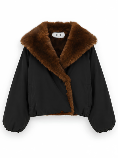 Faux Fur Lined Hooded Jacket