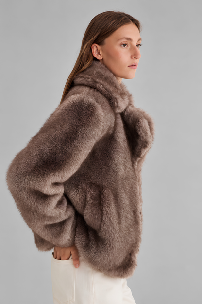 Twiggy Faux Fur Coat