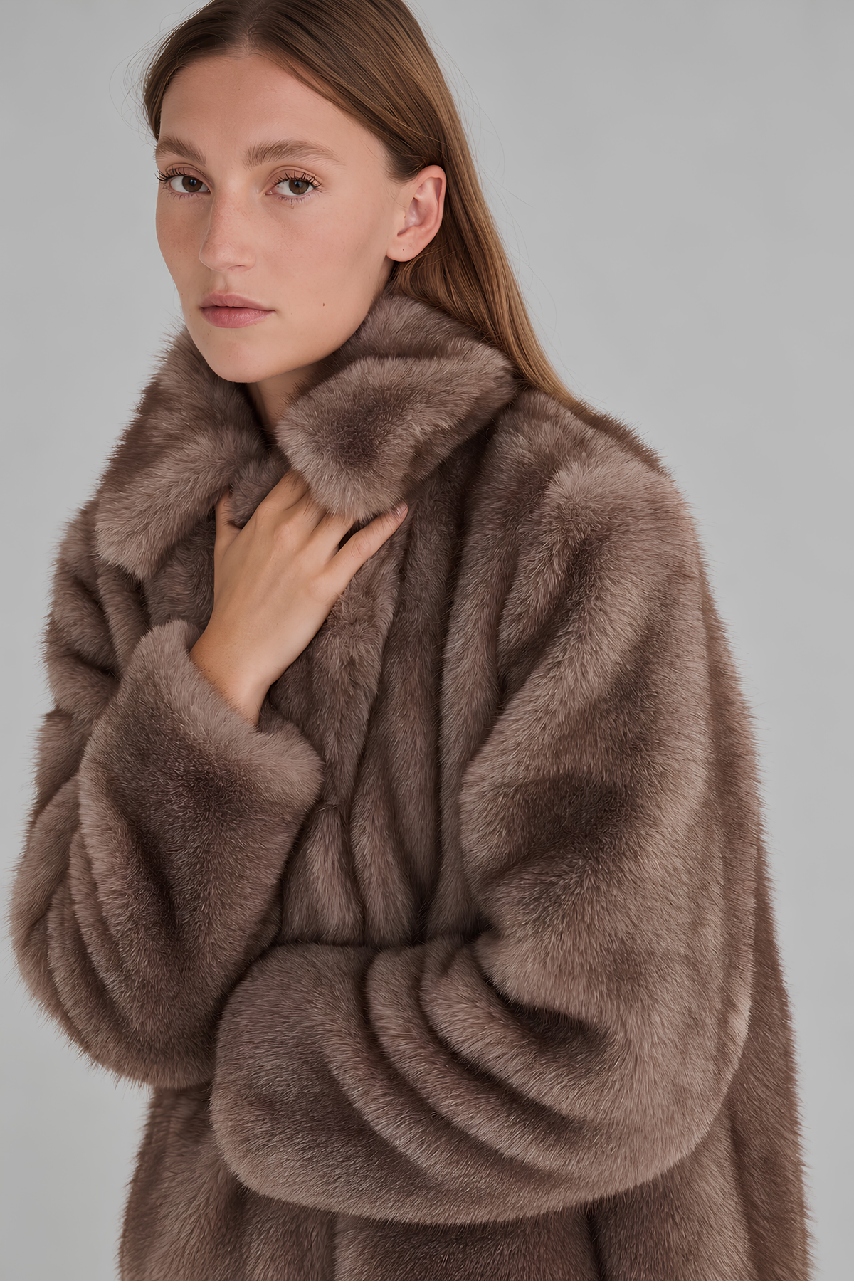 Twiggy Faux Fur Coat