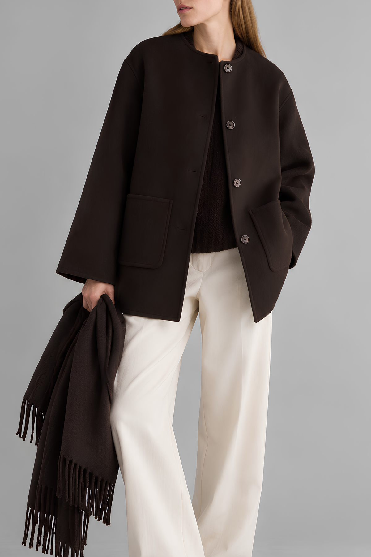 Sully Coat With Scarf