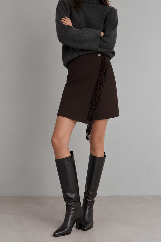 Sully Fringed Mini Skirt