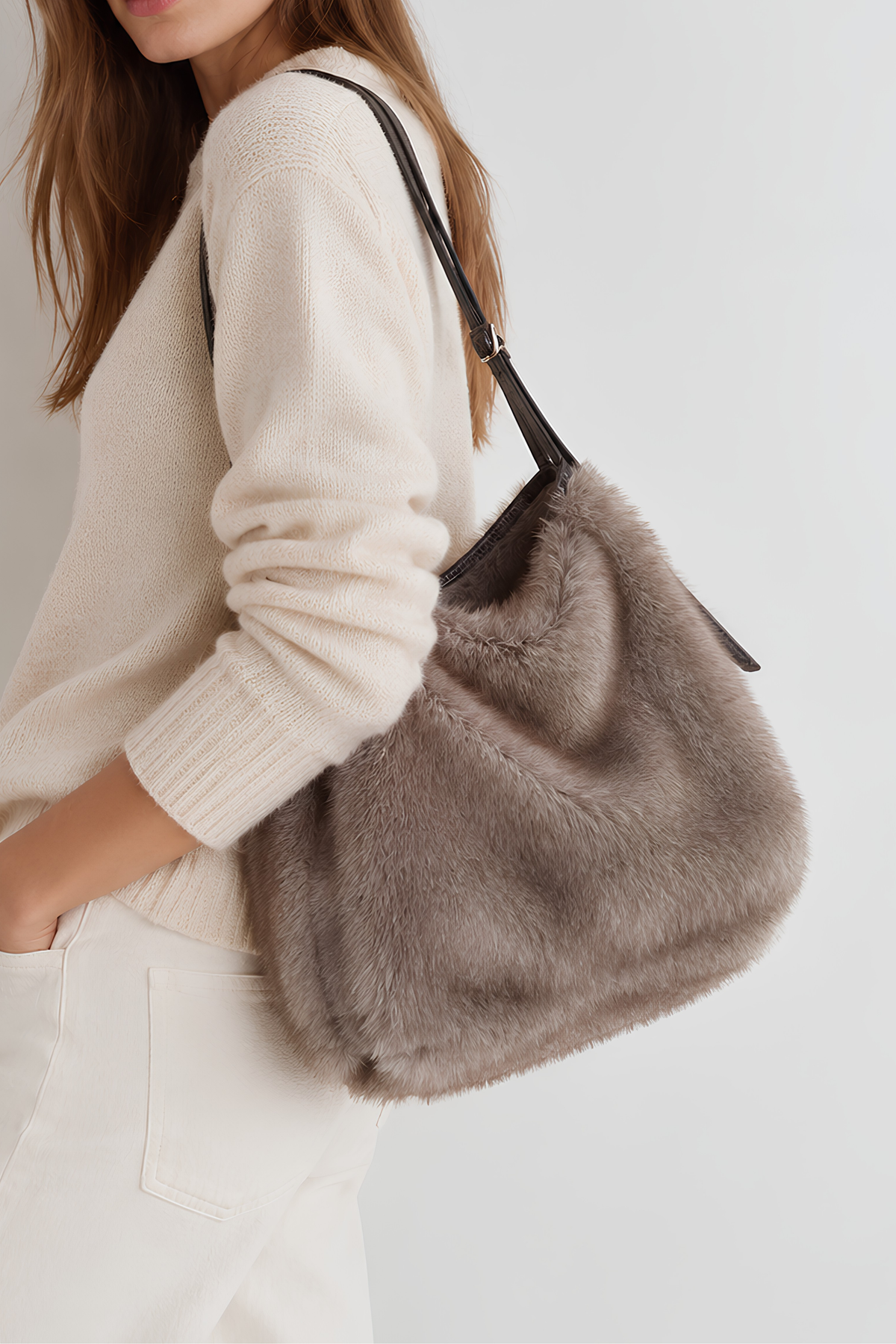 Twiggy Faux Fur Bag