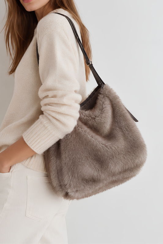 Twiggy Faux Fur Bag