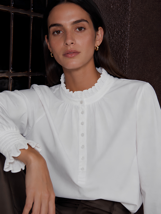 Frill Neck Blouse
