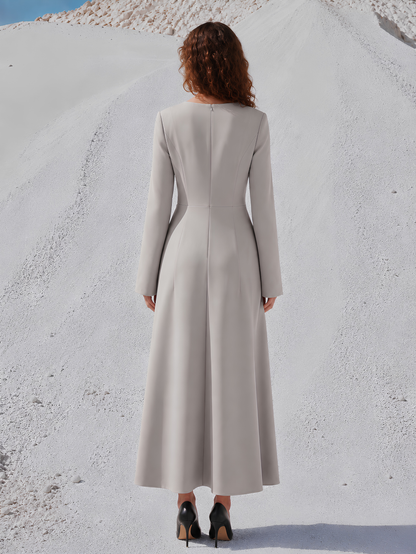 Long Sleeve Midi Jersey Dress