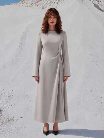 Long Sleeve Midi Jersey Dress