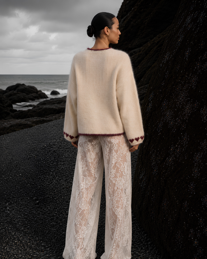 Heart Knit Pullover
