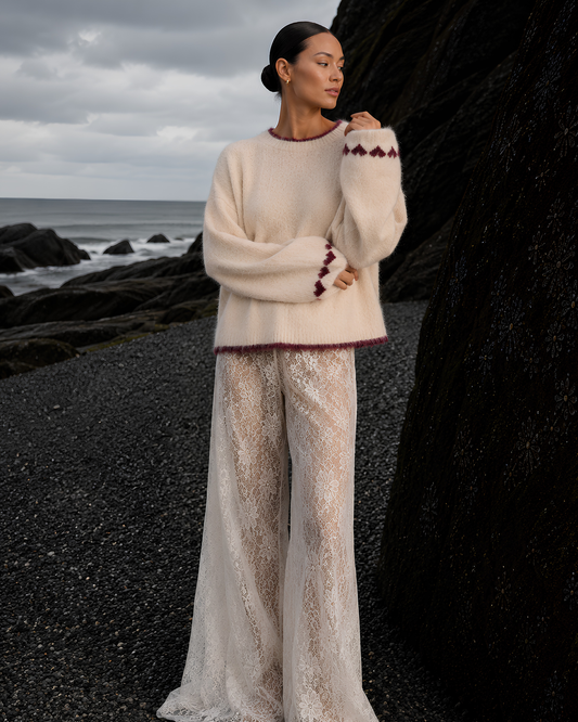 Heart Knit Pullover