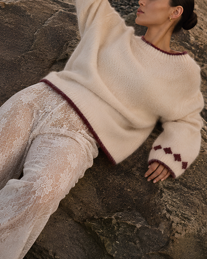 Heart Knit Pullover