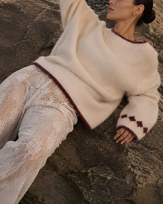 Heart Knit Pullover