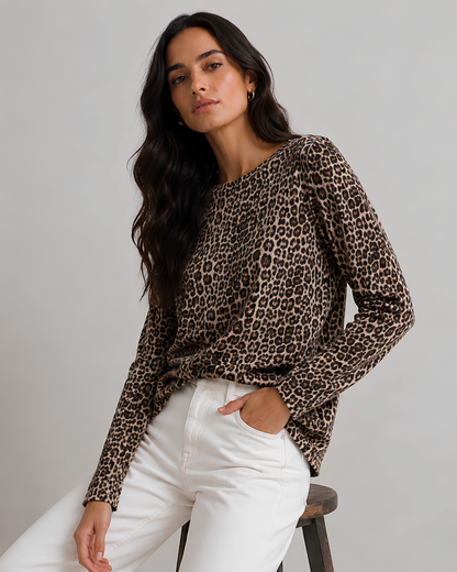 Sweet Animal Print Top