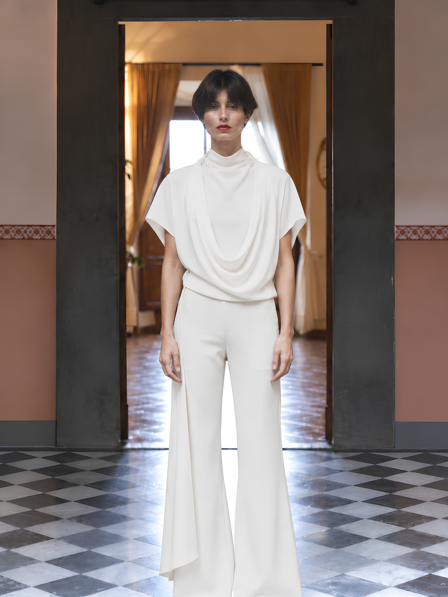 Drape Back Top