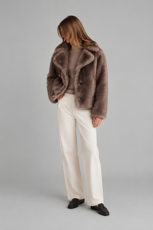 Twiggy Faux Fur Coat