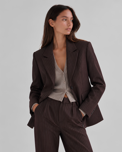 Pinstripe Blazer