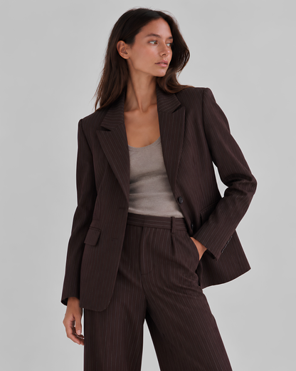 Pinstripe Blazer