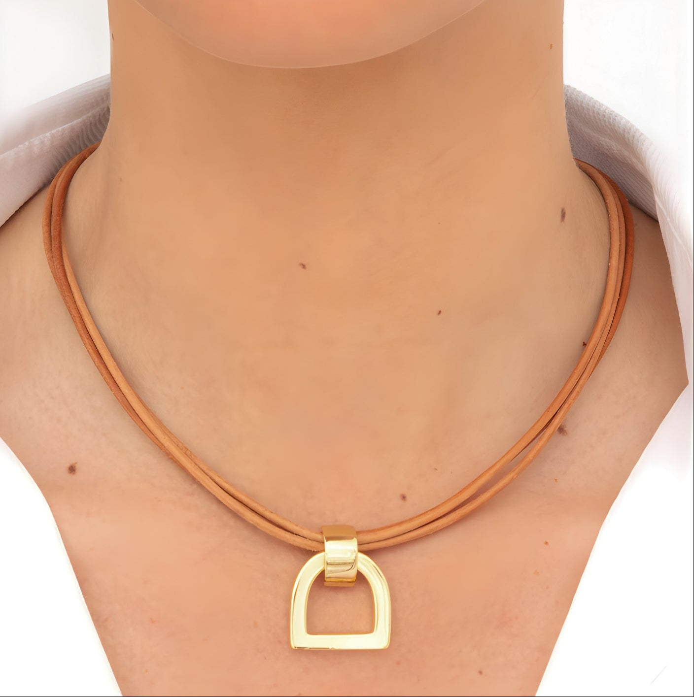 Stirrup Leather Necklace