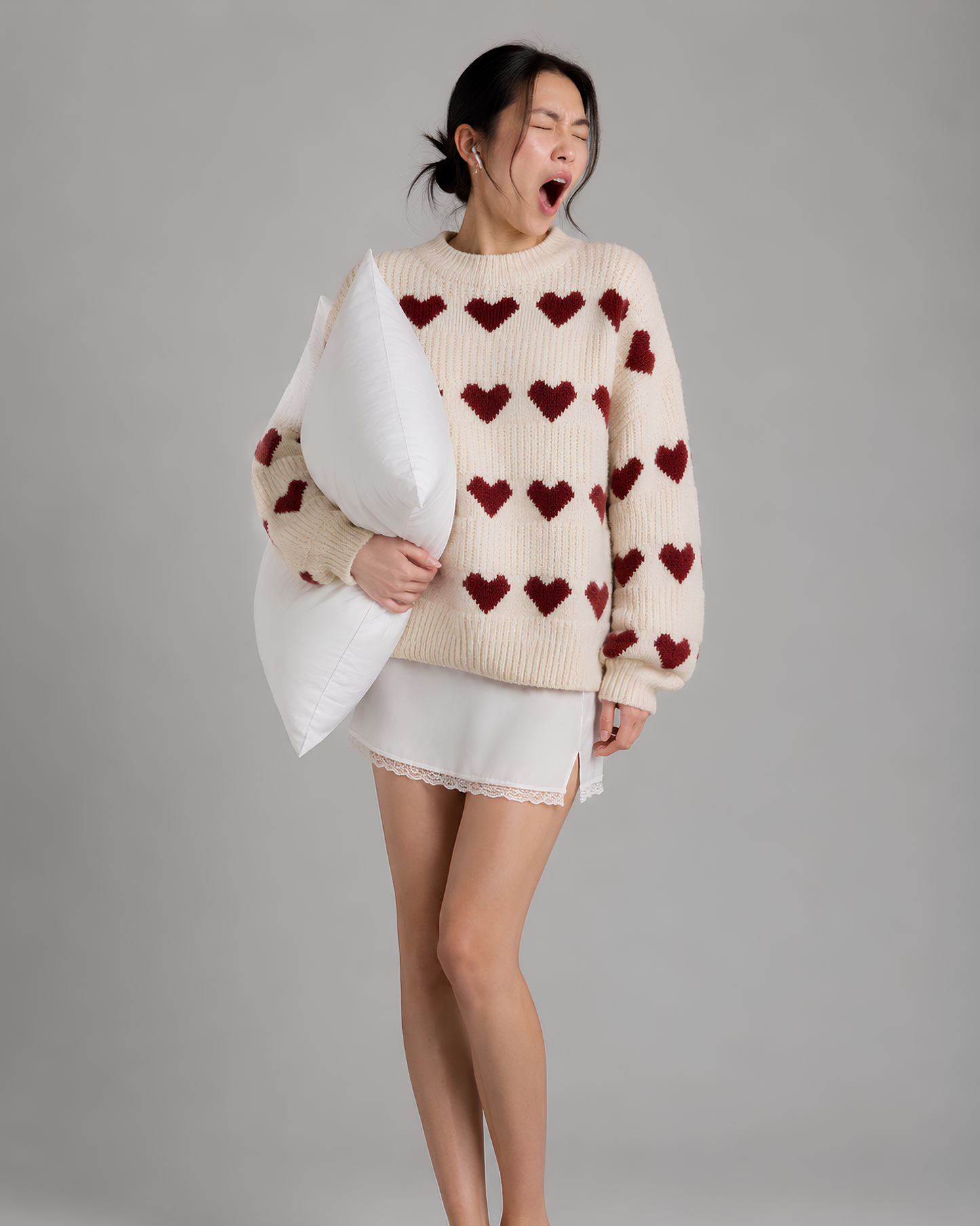 Heart Knit Pullover
