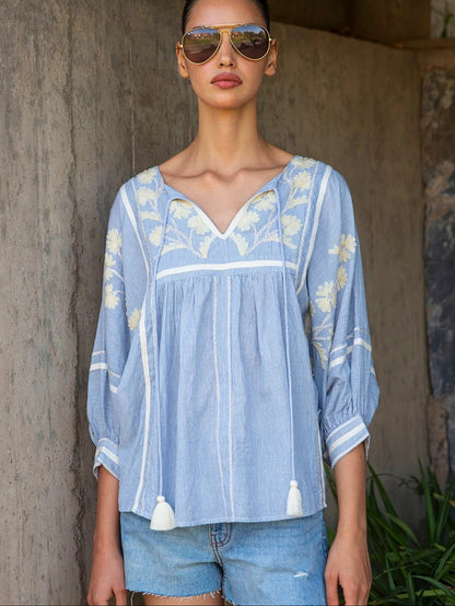 Hyacinth Striped Top