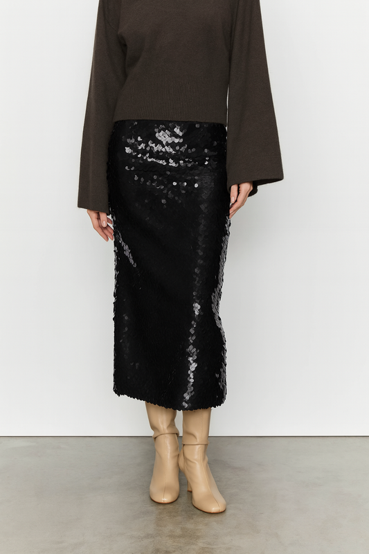 Sequin Midi Skirt