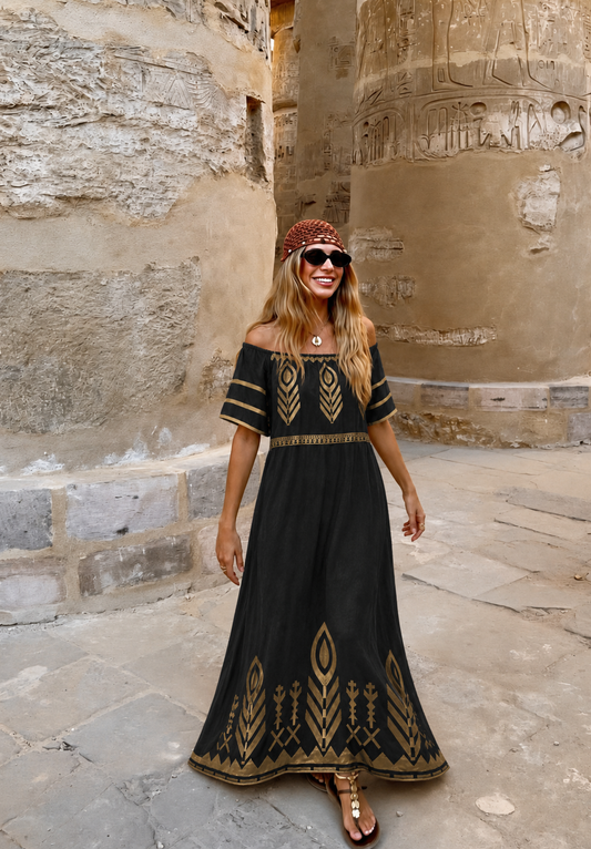 Black Feather Strapless Dress