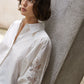 Mid Length Sleeve White Shirt