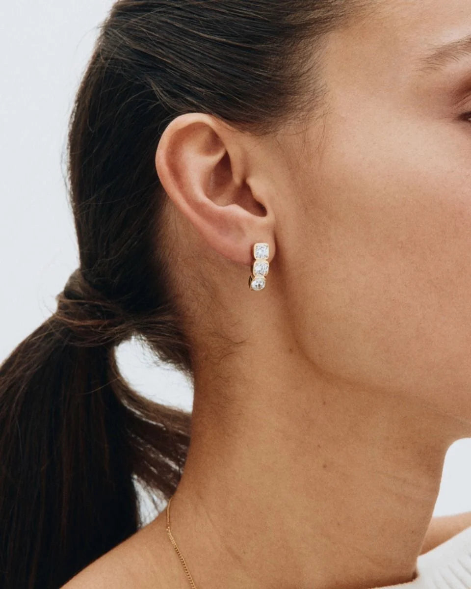 Gemma Triple Stud Earrings